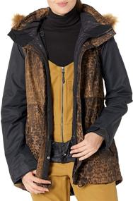 img 2 attached to 🧥 Stay Warm and Stylish with Volcom Women's Fawn Insulated Snowboard Ski Winter Hooded Jacket