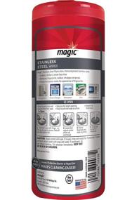 img 3 attached to 🧽 Stainless Steel Wipes for Appliances - Effortlessly Eliminates Fingerprints, Residue, Water Marks, and Grease - Perfect for Refrigerators, Dishwashers, Ovens and More - Pack of 30