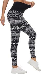 img 1 attached to 👖 Ultimate Women's Fleece Lined Leggings: High Waist, Tummy Control, Winter Thermal Yoga Pants for Slimming, Workout, and Running