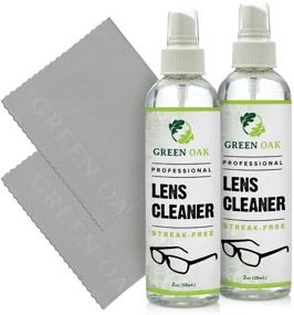 img 4 attached to 👓 Professional Lens Cleaner Spray Kit – Green Oak Microfiber Cloth Included – Ideal for Eyeglasses, Cameras, and Lenses - Effectively Cleans Fingerprints, Dust, and Oil – 2oz Travel Pack