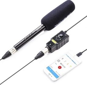 img 4 attached to 🎤 Saramonic Smartrig II XLR Микрофон и адаптер для гитары 6,3 мм: Улучшите звук на iPhone и Android с помощью предусилителя с фантомным питанием.