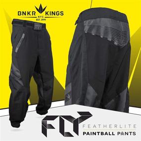 img 1 attached to 👖 Bunker Kings Featherlite Fly Paintball Pants - Enhanced with Adjustable Velcro Waist & Ankle Cuffs for Optimal Comfort & Flexibility