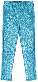 img 3 attached to 🧜 Kids' Frogwill Mermaid Scale Leggings Fish Pants - Ages 3-11