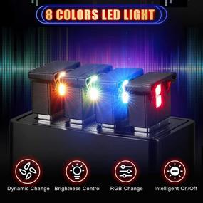 img 3 attached to Mini USB LED Light, RGB Car LED Interior Lighting with Smart USB Control, 5V 🌈 USB LED Atmosphere Light for Home & Office Decoration, Laptop Keyboard Light, Adjustable Brightness, 8 Colors