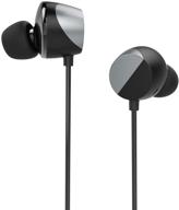 immerse in solid bass and vibrant sound with tunai drum hi-resolution audiophile earbud headphones – perfect for workouts, running, gaming and noise isolation (silver) logo