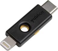 🔑 yubico yubikey 5ci - two factor authentication security key for android/pc/iphone, lightning/usb-c connectors - fido certified usb password key for enhanced online account protection logo