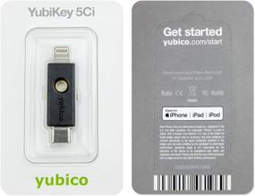 img 1 attached to 🔑 Yubico YubiKey 5Ci - Ключ двухфакторной аутентификации для безопасности Android/PC/iPhone, разъемы Lightning/USB-C - FIDO-сертифицированный USB-ключ для повышенной защиты онлайн-аккаунтов