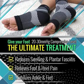 img 2 attached to 🦶 Fasciitis Compression Swelling Aid: Enhance Circulation and Reduce Swelling