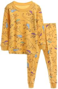 img 1 attached to 🦖 Dinosaur-themed Sleepwear Sets for Boys - LOKTARC Pajamas Collection