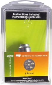 img 1 attached to 🔌 Efficient Connectivity: Hopkins 48435 6 Pole Round Vehicle Connector