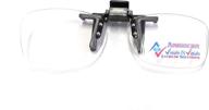 👓 convenient clip on reading glasses 3.0 with flip up lenses +3.00 - american vision & vision logo