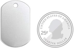 img 2 attached to 🔖 ImpressArt Premium Metal Stamping Blanks - 24 Pack for Jewelry Making & Metal Stamping (1 1/4" Dog Tag, Aluminum)