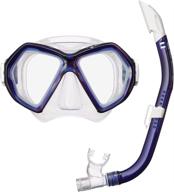 🤿 reef tourer x-plore adult 2-window mask &amp; snorkel combo logo