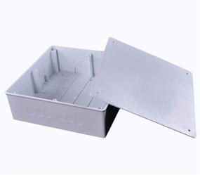 img 3 attached to 📦 DJC Supply Co. 12x12x4 PVC Plastic Junction Conduit Box - Pre Molded 3/4" & 1" Holes
