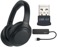 🎧 sony wh-1000xm4 wireless noise canceling headphones (black) with knox gear usb hub and bluetooth adapter - work from home bundle logo