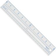 📏 westcott plastic ruler 12"-zero centering: accurate measurement tool for precise alignment logo