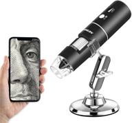 🔬 high-resolution tomlov wireless digital microscope: 50x-1000x magnification, 1080p usb handheld microscope compatible with iphone/mac, samsung galaxy, android/windows computer logo