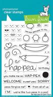 lawn fawn clear stamps hap pea logo