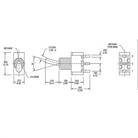 img 1 attached to 🔀 Enhanced Toggle Switch: HiLetgo Terminals Position for Effortless Control