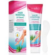 🔥 thbro hair removal cream: painlessly flawless depilatory solution for men and women - skin-friendly hair remover for bikini, arms, legs, and armpits logo