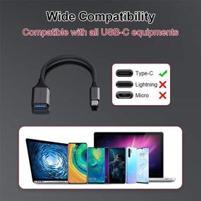 img 3 attached to 🔌 2 шт. Адаптер Upgrow USB-C к USB 3.0, тип C мужской к USB 3.0 женский OTG кабель для Samsung Galaxy Note 8, S8, S8+, S9, iPad Pro 2018, Nexus 6P, 5X, LG V20, G5 и другие.