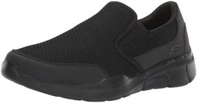 img 4 attached to Стильные и элегантные: мужские черные туфли Skechers Equalizer Bluegate без шнуровки