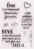 heart love sentiments rubber stamps for scrapbooking card making christmas birthday - words of love lasting forever logo