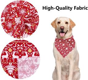 img 2 attached to ARING PET Cotton Dog Bandana - Triangle Bibs Scarf for 🐶 Small to Large Dogs and Cats, Dog Bandanas for Better Style and Function