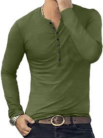 img 1 attached to 👕 YTD Fashion Casual Sleeve T-shirts: Stylish Men's Shirts for a Trendy Look