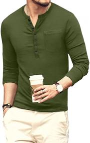 img 2 attached to 👕 YTD Fashion Casual Sleeve T-shirts: Stylish Men's Shirts for a Trendy Look