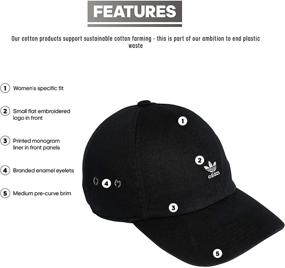 img 1 attached to Relaxed Cap for Women 🧢 by adidas Originals with Mini Logo