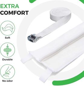 img 2 attached to HomeFrog Memory Foam Bed Gap Filler - Twin to King Mattress Connector Converter Kit - Extra Wide Bed Bridge - Adjustable Strap with Anti-Slip Dual Loop Design for Creating King Bed