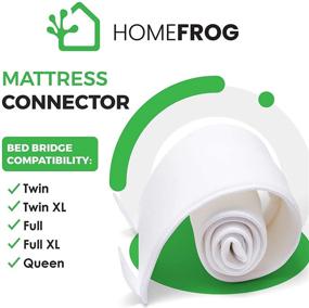 img 3 attached to HomeFrog Memory Foam Bed Gap Filler - Twin to King Mattress Connector Converter Kit - Extra Wide Bed Bridge - Adjustable Strap with Anti-Slip Dual Loop Design for Creating King Bed