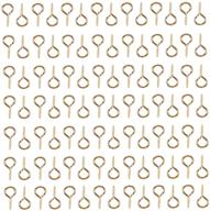 🔩 huihuibao 100pcs small screw eyes pin hook for jewelry making findings diy crafts, 6x13mm (kc gold) – enhanced seo logo