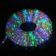 🌈 ainfox 50ft led rope lights, 540 leds led strip lights in/outdoor waterproof decorative lighting kit - colorful логотип