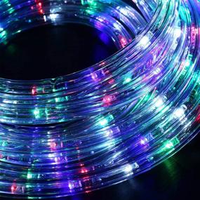 img 3 attached to 🌈 Ainfox 50Ft LED Rope Lights, 540 LEDs LED Strip Lights in/Outdoor Waterproof Decorative Lighting Kit - Colorful