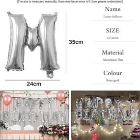 img 3 attached to Baokai Large Silver Foil Letter Balloons - 16 Inch - Ideal for Birthday, Wedding, Anniversaries, Party Decorations - A-Z (26 Letters)