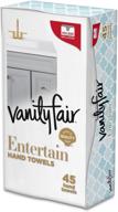 vanity fair entertain disposable hand towel set 🎉 - 45 paper hand towels with holder (designs vary) logo