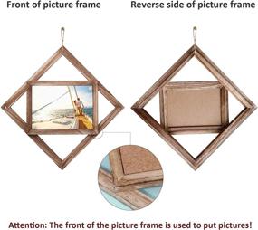 img 2 attached to 🏞️ Enhance Your Décor with Rustic 5x7 Wood Picture Frames - Farmhouse Wall Decor (5x7-4 Pack)