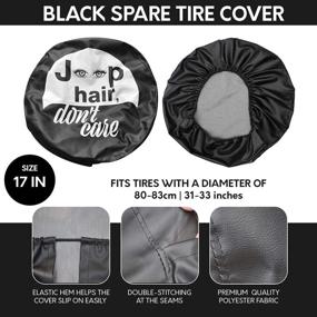 img 3 attached to 🌸 FOUR Blossoms Spare Tire Cover: Embrace the Jp Hair, Don't Care Attitude for SUVs!