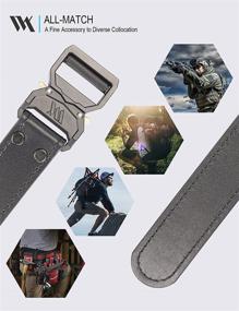 img 1 attached to Premium WOLFANT Leather Tactical Hiking Release Men's Accessories: Unparalleled Quality and Style