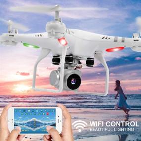 img 3 attached to 📸 WiFi 4K HD Camera Live Video RC Quadcopter with Altitude Hold, Gravity Sensor Function, RTF - Perfect for Beginner Flying Experience (Drone)