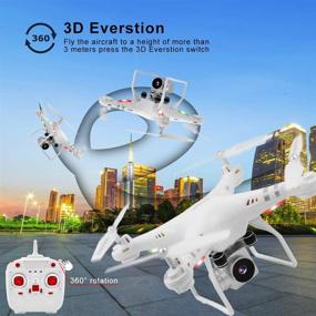 img 2 attached to 📸 WiFi 4K HD Camera Live Video RC Quadcopter with Altitude Hold, Gravity Sensor Function, RTF - Perfect for Beginner Flying Experience (Drone)