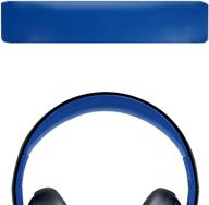 upgraded protein leather headband pad replacement for playstation gold wireless stereo headset ps3 ps4 playstation 4 cechya-0083 - headband cushion repair parts (blue) logo