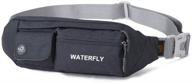 waterfly fanny pack for women and men - water resistant waist pouch with multiple pockets for running, travel, hiking, walking - lightweight crossbody chest bag fits all phone sizes logo