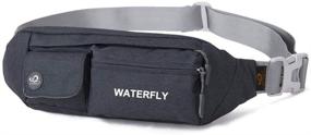 img 4 attached to Waterfly Fanny Pack for Women and Men - Water Resistant Waist Pouch with Multiple Pockets for Running, Travel, Hiking, Walking - Lightweight Crossbody Chest Bag Fits All Phone Sizes