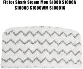 img 3 attached to 🦈 Shark Steam Mop Replacement Pads - 4 PCS, Microfiber Washable & Reusable, Compatible with S1000, S1000A, S1000C, S1000WM, S1001C