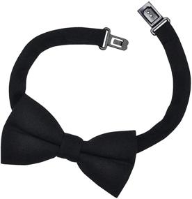 img 1 attached to 👔 Stylish and Convenient Retreez Solid Plain Cotton Pre Tied Boys' Accessories: Perfect for Any Occasion!