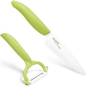 img 4 attached to 🔪 Kyocera Revolution Green Utility Knife and Peeler Set – 4.5 Inch – Unmatched Versatility