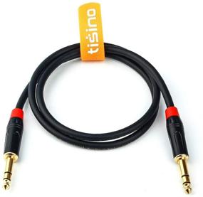 img 3 attached to 🔌 DISINO 1/4 inch TRS Cable - Heavy Duty Male to Male Stereo Jack - 3.3ft/1m Interconnect Cord